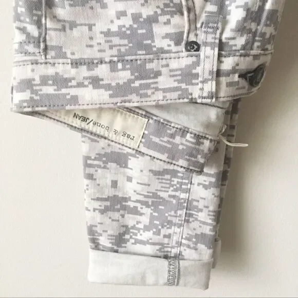 Rag & Bone Gray Camo Skinny Jeans 28 - Picture 5 of 5